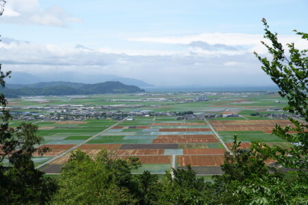 安土城天守跡からの景色